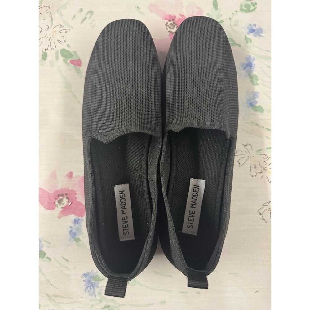 Steve Madden Black Slip On Shoes Men's Size 8.5 Fabric Upper Lightweight